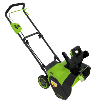 Снегоуборщик аккумуляторный Greenworks G40ST40 бесщеточный (АКБ 4 А.ч; ЗУ) 2603607UB